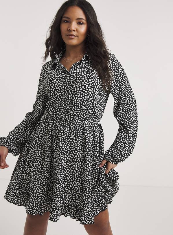 Simply be outlet polka dot dress